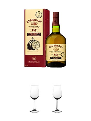 Redbreast 12 Jahre Cask Strenght 0,7 Liter + Nosing Gläser Kelchglas Bugatti mit Eichstrich 2cl und 4cl 1 Stück + Nosing Gläser Kelchglas Bugatti mit Eichstrich 2cl und 4cl 1 Stück von 1a Schiefer