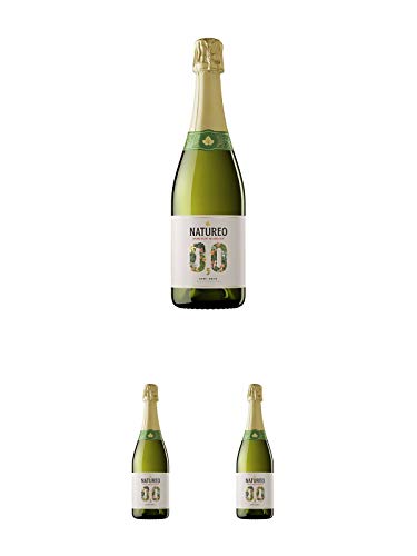 Torres Miguel NATUREO SPUMANTE Sparkling Semi-Seco Alkoholfrei 3 x 0,75 Liter Set von 1a Schiefer