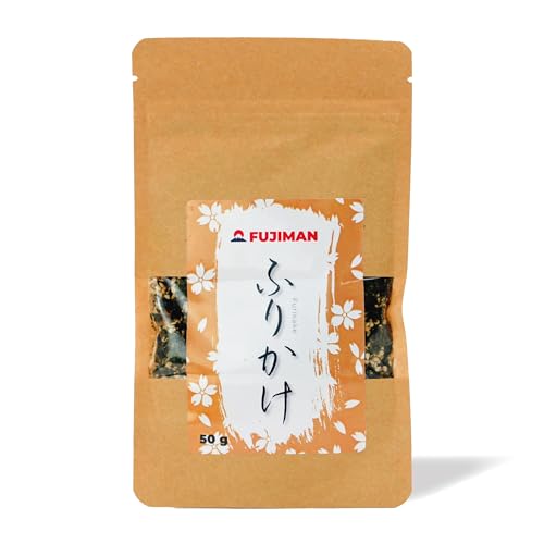 FUJIMAN Furikake | japanisches Reisgewürz - Gewürzmischung für Onigiri | vegan, glutenfrei, laktosefrei, ohne Geschmacksverstärker (1 x 50 g) von 1mal1japan