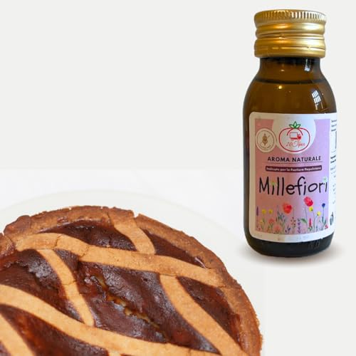 20Tipici® Natürliche Aromen Lebensmittelfarben 60ml - Millefiori-Geschmack – für neapolitanische Pastiera, Osterkuchen und Kekse – glutenfrei (MILLEFIORI (tausend Blumen)) von 20Tipici