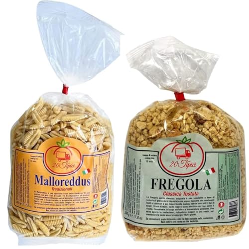 Fregula Fregola Gr 500 + Conchigliette Gr 500 + Malloreddus Gr 500 Tris Di Pasta Sarda Tipici - Pasta Artigianale 20Tipici von 20Tipici