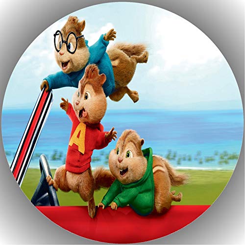 Fondant Tortenaufleger Tortenbild Geburtstag Alvin und die Chipmunks L12 von dakomyo