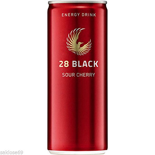 24 Dosen a 0,25L 28 Black Sour Cherry Energy Drink ohne inc Pfand Classic von 28 Black