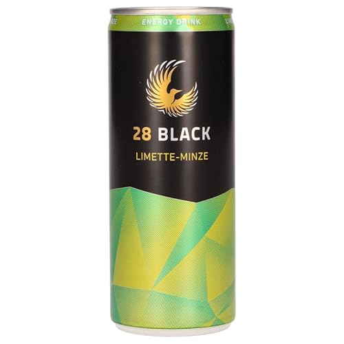 28 Black Energy-Drink Limette-Minze, 250 ml von 28 Black