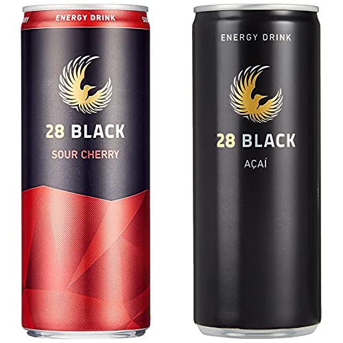 28 Black Sour Cherry, 24er Pack, EINWEG (24 x 250 ml) & Acai, 24er Pack, EINWEG (24 x 250 ml) von 28 Black