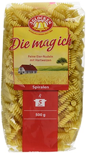 Die Mag Ich Nudeln, 15er Pack (15 x 500 g) von 3 Glocken