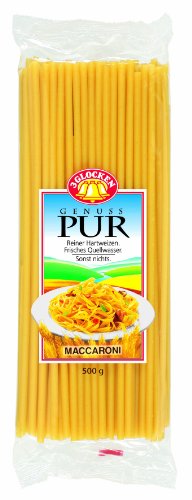 Drei Glocken 3 Glocken Genuss Pur Maccaroni, 16er Pack (16 x 500 g Beutel) von 3 Glocken