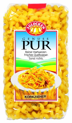 Genuss Pur Nudeln, 5er Pack (5 x 500 g) von 3 Glocken