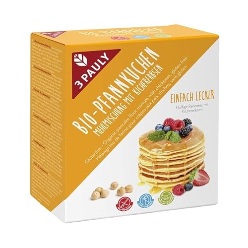 3 Pauly Backmischung Pfannkuchen mit Kichererbsen - Bio - 250g x 7-7er Pack VPE von 3 Pauly