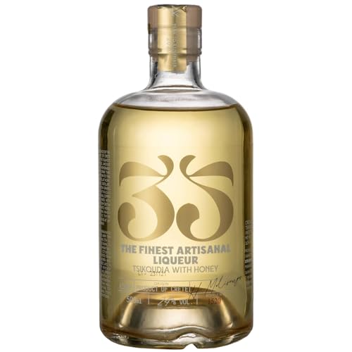 35N - Tsikoudia (Raki aus Kreta) mit Thymian-Honig Likör "Rakomelo" 24% 500 ml von 35N