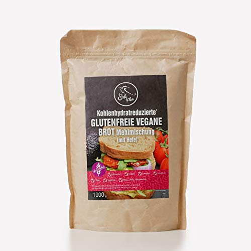 Szafi Free Glutenfrei Vegan Brot Backmischung 100% glutenfrei und vegan 1000 g von 365forlife