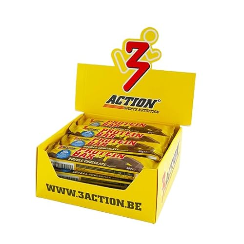 3ACTION PROTEIN BAR DOUBLE CHOCOLATE - BOX 20 PCS. von 3ACTION SPORTS NUTRITION