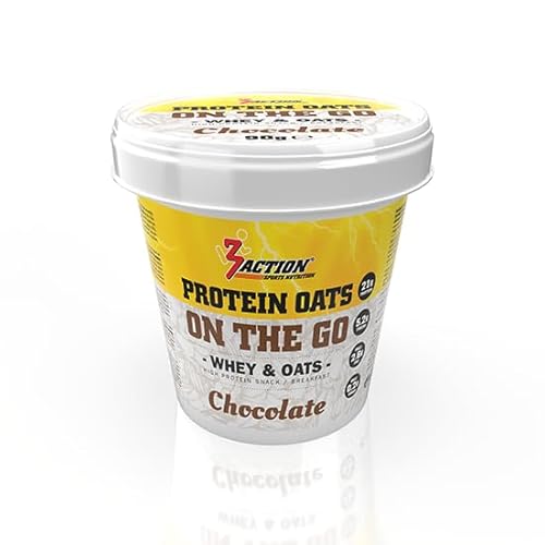 3Action Protein Oats on the Go 90g - Chocolate von 3ACTION SPORTS NUTRITION