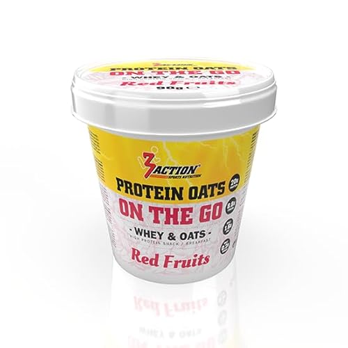 3Action Protein Oats on the Go 90g - Red Fruit von 3ACTION SPORTS NUTRITION