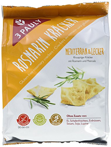 3 Pauly Rosmarin Kräcker - glutenfrei (1 x 125 g) von 3PAULY