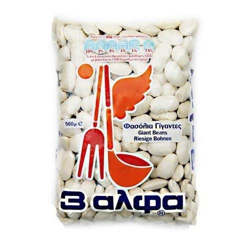 Griechische Riesenbohnen, Gigantes (3alpha), 500 g, 10 Stück von 3alfa