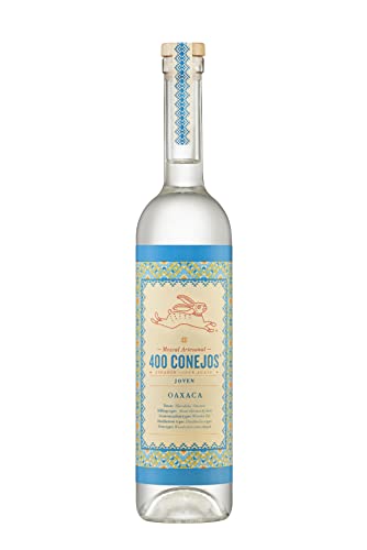 400 Conejos Joven Espadín Mezcal – Junger, kristallklarer mexikanischer Mezcal mit 38% vol. (1 x 0,7 l) von 400 CONEJOS