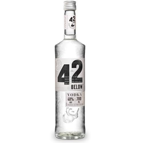 42BELOW Premium Vodka, 40 % Vol, 70cL / 700mL, Vierfach Destilliert, hergestellt mit neuseeländischem vulkanischem Quellwasser von 42 BELOW