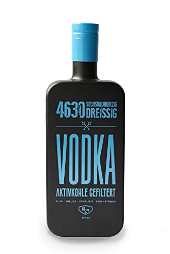 4630 Premium Vodka | 40% Vol. (1 x 0,5 l) | Aus dem Herzen des Ruhrgebiets | Aktivkohle gefiltert von 4630 sechsundvierzig dreissig