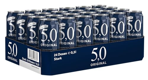 5,0 Original Stark, 24er Dosentray, EINWEG (24 x 0,5l) von 5,0 ORIGINAL