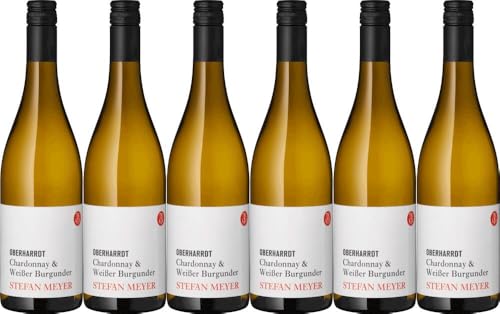 6x 'Oberhaardt' Chardonnay & Weißer Burgunder 2023 - Pfalz - Weißwein von 55585 Niederhausen