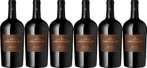 6x Zinfandel Old Vine 3 Finger Jack 2020 - Central Valley - Rotwein von 55585 Niederhausen