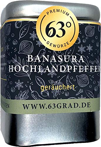 63 Grad Banasura Hochlandpfeffer geräuchert - geräucherter Pfeffer (50g) von 63 Grad