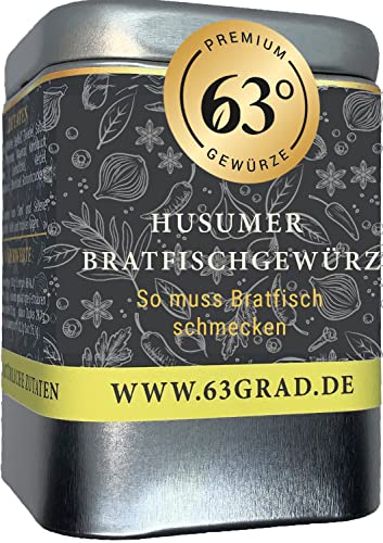 63 Grad - Husumer Bratfischgewürz Premium Gewürz für Fisch (80gr.) von 63 Grad