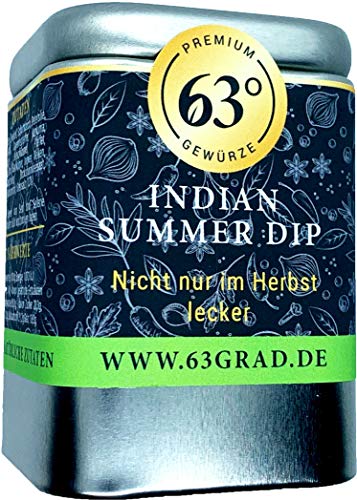 63 Grad Indian Summer Dip - Pikant-exotische Gewürzmischung für Dips (75g) von 63 Grad