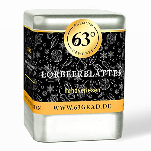 63 Grad Premium Lorbeerblätter ganz - Handverlesen (10g) von Sattie