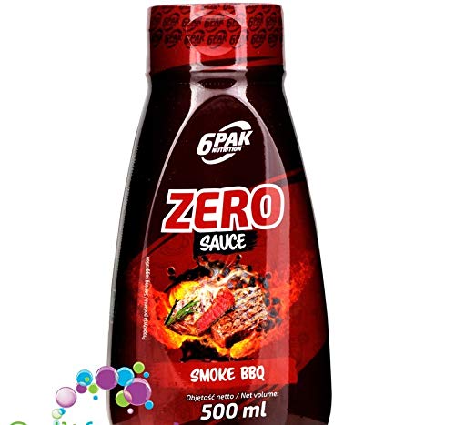 6Pak Nutrition Zero Sauce Smoked BBQ - 18 kcal Barbecue-Sauce 500ml von 6Pak Nutrition