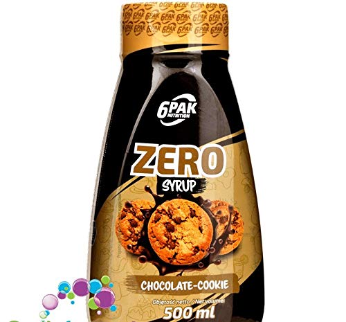 6Pak Zero Sauce Chocolate Cookie - Schokoladen-Kekssauce 500ml von 6Pak Nutrition