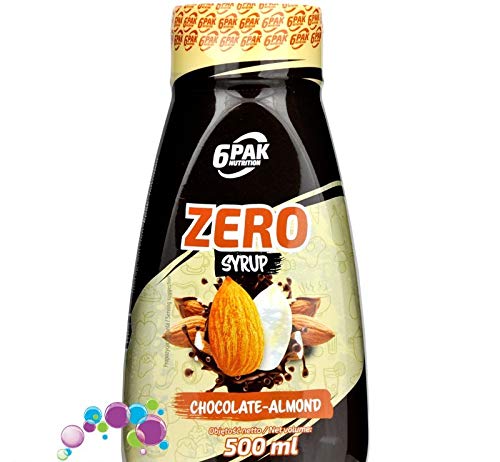 6Pak Zero Syrup Chocolate & Almond - Schokoladen-Mandel-Sauce 500ml von 6Pak Nutrition