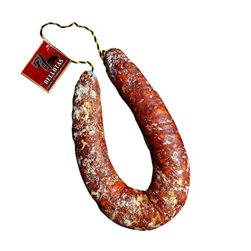 7 BELLOTAS Iberico de Bellota Chorizo | Iberischer Chorizo-Salami aus Pata Negra Eichelfütterung von 100% Iberischen Schweinen | Natürlich luftgetrocknete Salamanca Würste (Chorizo spicy +500 g.) von 7 BELLOTAS