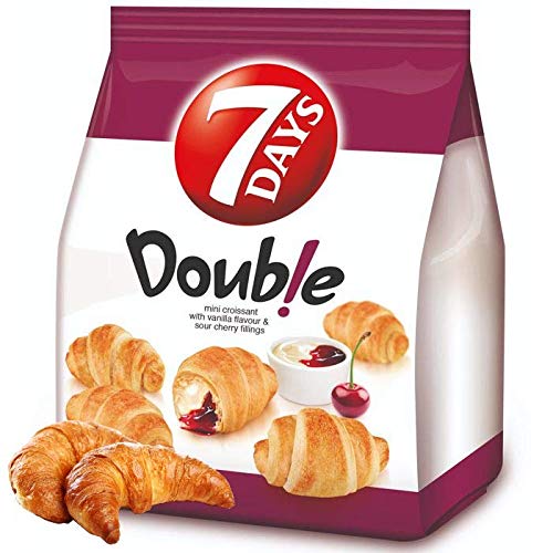 7 Days Mini Double Croissant Vanilla & Cherry 185 g (8 Stück) von 7 Days