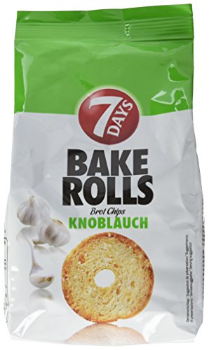 7Days Bake Rolls Knoblauch, 8er Pack (8x 250 g Beutel) von 7 Days