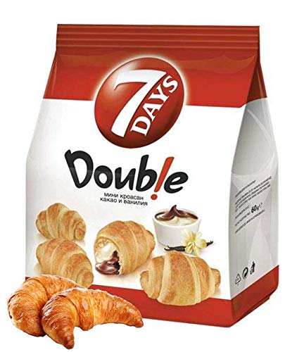 7 Days Mini Double Crossiant-Cocoa & Vanilia, 185 g, 8 Stück von 7Days