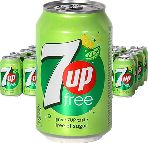 7UP Free Lemon, Lime & Bubbles 330 ml (24 Stück) von 7UP