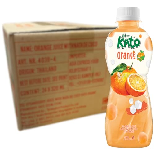 KATO - Orangensaft mit Nata de Coco - 24 X 320 ML - Multipack von KATO