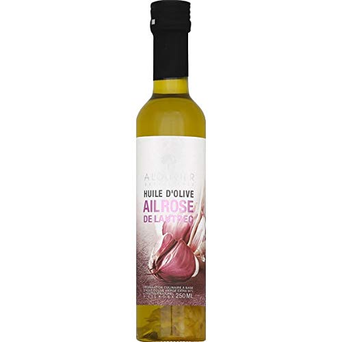 A L'Olivier - Extra Virgin Olive Oil 94% & Natural Extract Of Lautrec Pink Garlic - Huile D'Olive Vierge Extra 94% & Extrait Naturel D'Ail Rose - The Bottle Of 250Ml - Price Per Unit - Fast Delivery von A L'Olivier