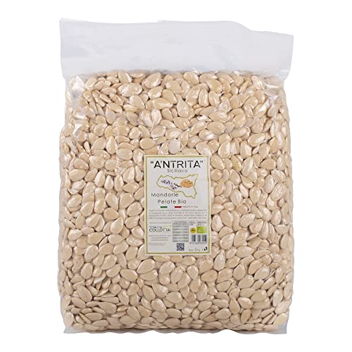 A'Ntrita® - Mandeln Blanchiert Bio 5 Kg - 100% Italienisch - Hergestellt in Sizilien von A'Ntrita