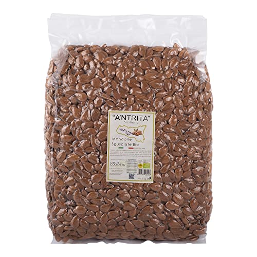 A'Ntrita® - Mandeln Geschälte Bio 5 Kg - 100% Italienisch - Hergestellt in Sizilien von A'Ntrita