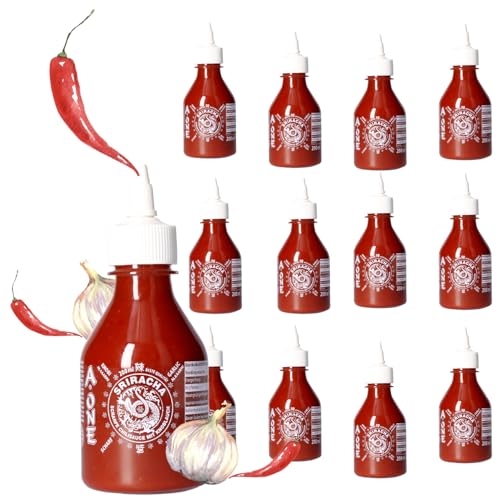 A-ONE Sriracha Sauce mit Knoblauch 12 x 200ml - scharfe Chilli Garlic Chilisauce - Perfekt für Gastro von A-ONE