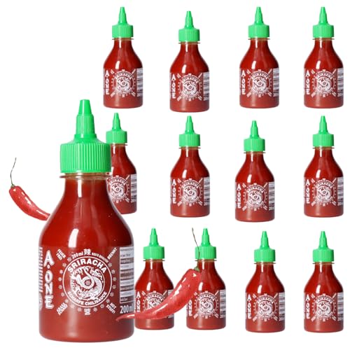 A-One Original Sriracha Sauce 12 x 200ml - Klassik scharf Hot Chilli Sauce für Gastro von A-ONE