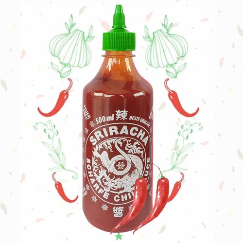 A-One Original Sriracha Sauce 12 x 500ml Klassik scharfe Chili Sauce - 12er Vorteilspack Chilisauce - Würzsaucen - Super für Gastronomie von A-ONE