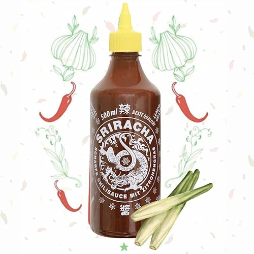 A-One Original Sriracha Sauce mit Zitronengras 12 x 500ml Hot Sauce mit Chilies und Lemongrass - 12er Vorteilspack Chilisauce - Perfekt für Gastro von A-ONE