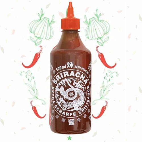 A-One Sriracha Sauce 12 x 500ml Extra Scharf - Chilisauce Super Scharf - 12er Vorteilspack - Perfekt für Gastronomie von A-ONE