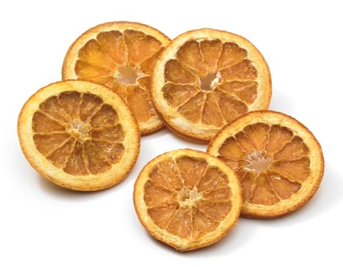 Alucra getrocknete Orangenscheiben Vorteilspaket 5 x 100g - naturbelassen ohne Zucker - Dekoartikel für Frühling - Tischdeko, Kranz Deko, Cocktail Deko - Trockenfrüchte für Snacks und Früchte Mix 500g von A’lucra