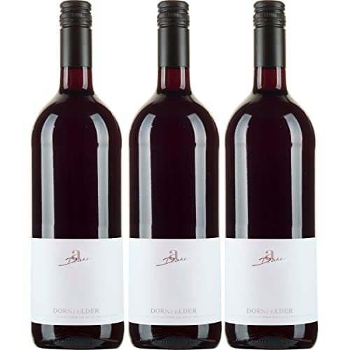 A. Diehl Dornfelder Literflasche Rotwein veganer Wein trocken QbA Deutschland (3 Flaschen) von A. Diehl