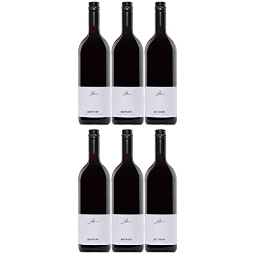 A. Diehl Rotwein Cuvée halbtrocken Pfalz Dt. Qualitätswein QbA Literflasche I Visando Paket (6 x 1,0l) von A. Diehl